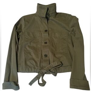 Banana Republic‎ Women’s XS Tall Army Green Twill Utility Jacket